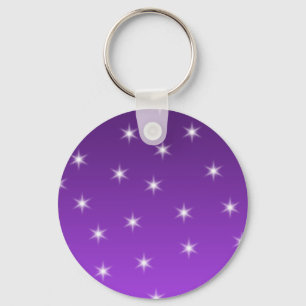 Paarse en witte sterren, Patroon. Sleutelhanger