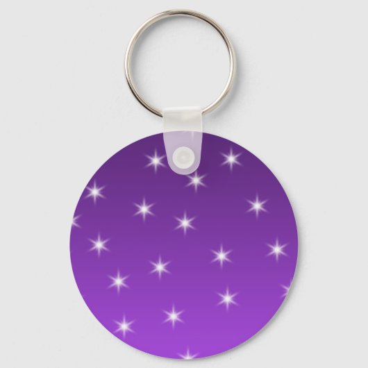 Paarse en witte sterren, Patroon. Sleutelhanger (Voorkant)