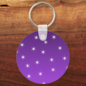 Paarse en witte sterren, Patroon. Sleutelhanger (Voorkant)