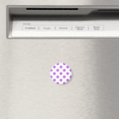 Paarse en witte stippen magneet (Insitu (Vaatwasser))