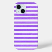 Paarse en witte streep Case-Mate iPhone case (Achterkant)