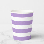 Paarse en Witte Streep Papieren beker (Rechts)