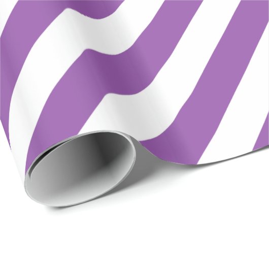 Paarse en witte strepen cadeaupapier (Rol Hoek)