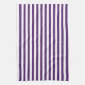 Paarse en witte strepen keukenhanddoek (Verticaal)