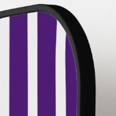 Paarse en witte strepen met monogram pickleball paddle (Links Detail)