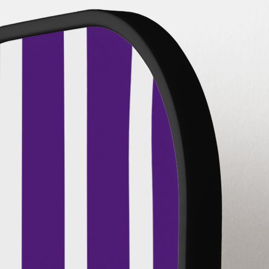 Paarse en witte strepen met monogram pickleball paddle (Links Detail)