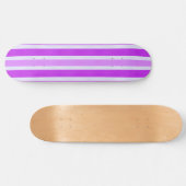 Paarse en witte strepen persoonlijk skateboard (Horizontaal)