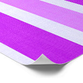 Paarse en witte strepen poster (Hoek)