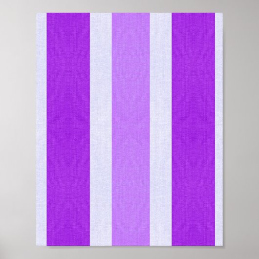 Paarse en witte strepen poster (Voorkant)