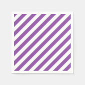 Paarse en witte strepen servetten (Voorkant)