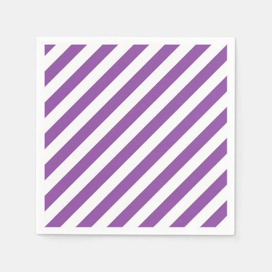 Paarse en witte strepen servetten (Voorkant)