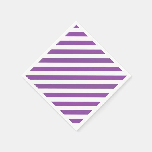 Paarse en witte strepen servetten (Hoek)