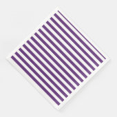 Paarse en witte strepen servetten (Hoek)