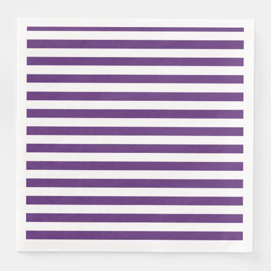 Paarse en witte strepen servetten (Voorkant)
