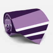 Paarse en witte strepen Stropdas (Opgerold)