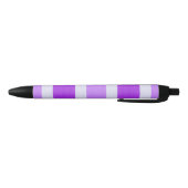 Paarse en witte strepen zwarte inkt pen (Bodem)