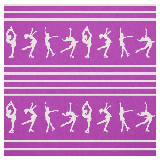 Paarse en witte streping stof (Swatch)