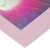 Paarse en witte tafelloper (Hoek)