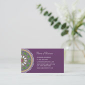  Paarse en witte tijgermozaïek Visitekaartje (Staand voorkant)