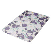 Paarse en Witte Tulpen Aangepaste achtergrond Bath Badmat (Gekanteld)