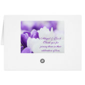 Paarse en witte ventilator - Weduwstabel met numme (Achterkant Horizontaal)