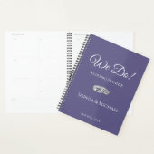 Paarse en witte - We Do-Wedding-Planner Planner (Display)