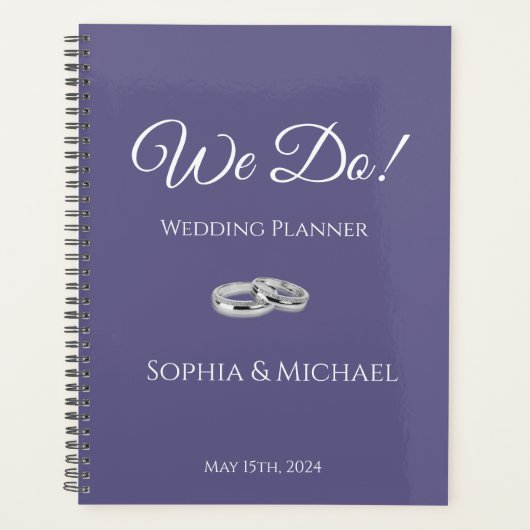 Paarse en witte - We Do-Wedding-Planner Planner (Voorkant)