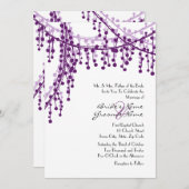 Paarse en witte weddenschappen kaart (Voorkant / Achterkant)