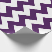 Paarse en witte zigzag cadeaupapier (Hoek)
