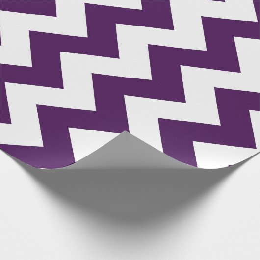 Paarse en witte zigzag cadeaupapier (Hoek)