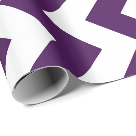 Paarse en witte zigzag cadeaupapier (Rol Hoek)