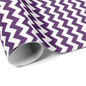 Paarse en witte zigzag cadeaupapier (Rol Hoek)