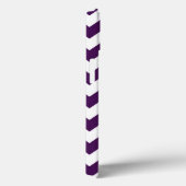 Paarse en witte zigzag Case-Mate iPhone case (Achterkant / Rechts)