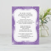 Paarse en witte zondagsten Alleen opvangen Kaart (Staand voorkant)