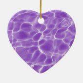 Paarse en witte zwembad Fotomonogram Keramisch Ornament (Achterkant)