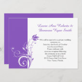 Paarse en witte zweven kaart (Voorkant / Achterkant)