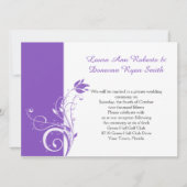 Paarse en witte zweven kaart (Voorkant)