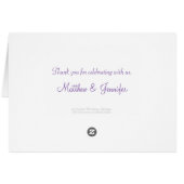 Paarse en witte zwevende stembanden (Achterkant Horizontaal)