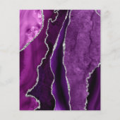 paarse en zilveragaatvlieger flyer (Achterkant)