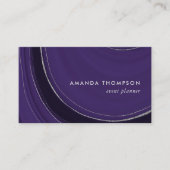 Paarse en zilverAgate Visitekaartje (Voorkant)