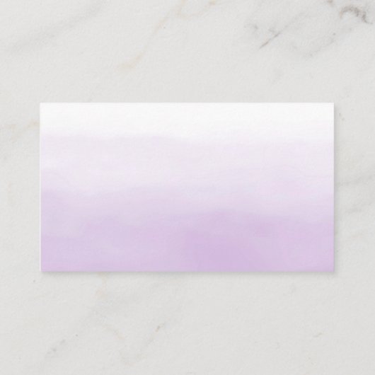 Paarse en zilveren Baby showers luierkrabbel Informatiekaartje (Achterkant)