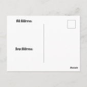 Paarse en zilveren bloemen in gotisch frame COA Briefkaart (Achterkant)