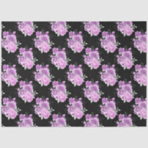 Paarse en Zilveren Bloemen Serie Design 19