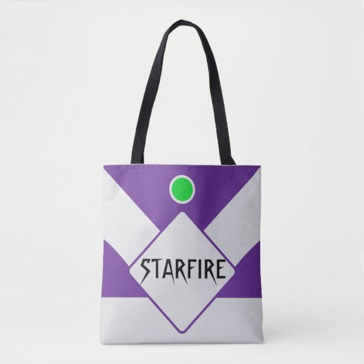 Paarse en zilveren geometrische Canvas tas (Voorkant)