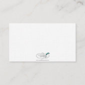 Paarse en Zilveren Hart Scroll Monogram Plaats Kaa Plaatskaartje (Achterkant)