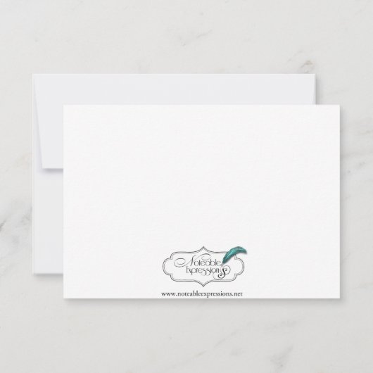 Paarse en zilveren hart scroll monogram repetitie kaart (Achterkant)