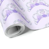 Paarse en zilveren inpakpapier (Rol Hoek)