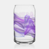 Paarse en Zilveren Speldag Blikvorm Glas (Rechts)