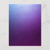 Paarse en zilveren trouwdetails Christelijk kruis Informatiekaartje (Achterkant)