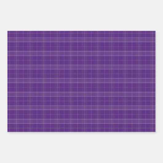 Paarse en zilvergrijze patronen inpakpapier vel (Voorkant 3)